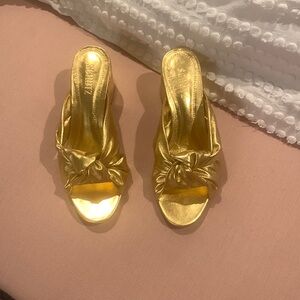 Schutz gold sandals